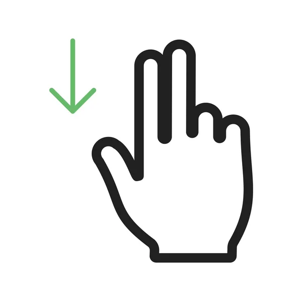 Two Fingers Down — Vector de stoc