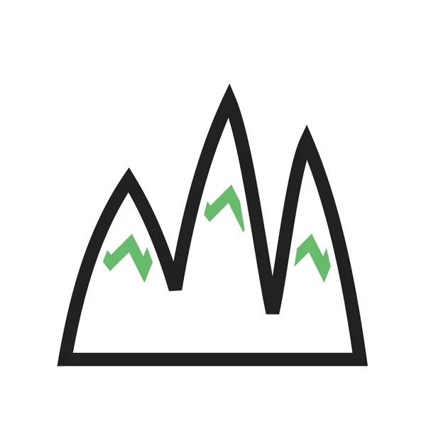 Gelo montanha superior — Vetor de Stock