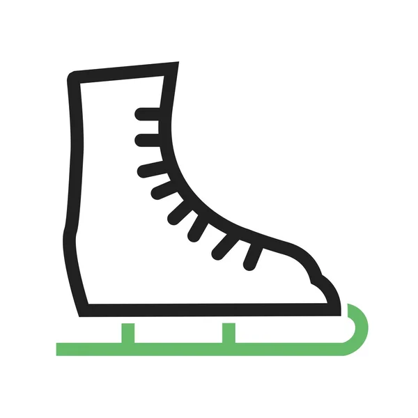 Ijs schaatsen schoen — Stockvector
