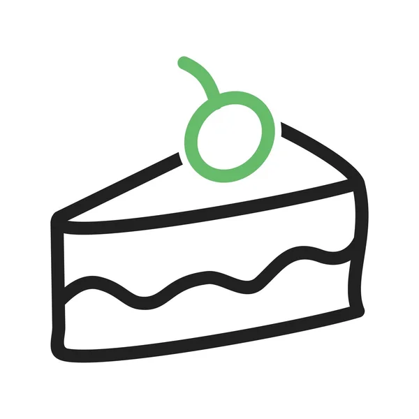 Ein Stück Kuchen — Stockvektor
