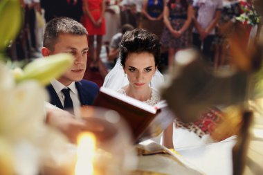 Manevi güzel gelin ve damat