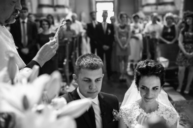 Manevi güzel gelin ve damat