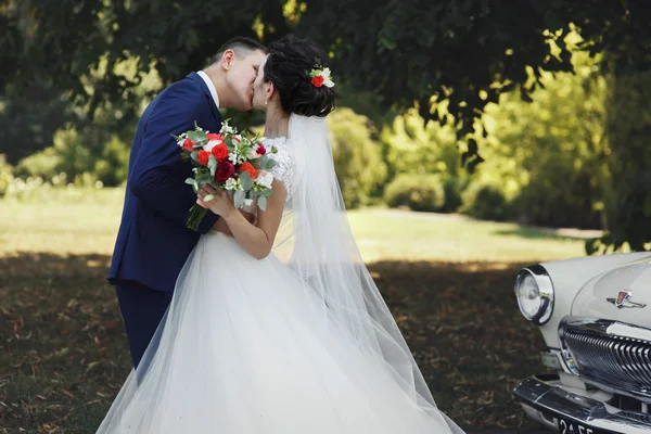 Casal feliz de recém-casados — Fotografia de Stock