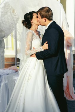 romantik gelin ve damat