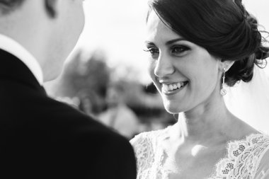 romantik gelin ve damat