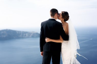 Terasta sarılma romantik güzel Çift