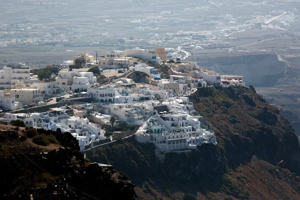 Cidade pequena exótica de Santorini — Fotografia de Stock