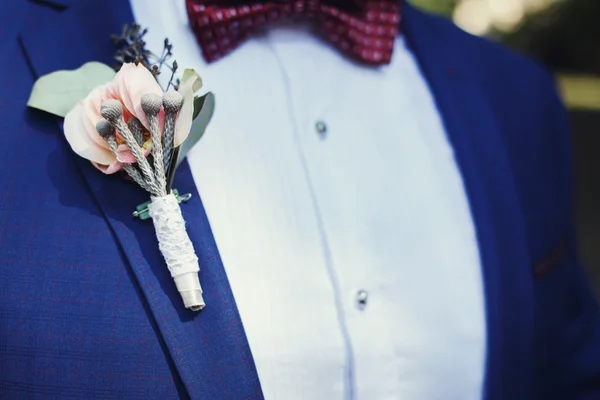 Elegante en vintage rustieke bloem Corsages — Stockfoto