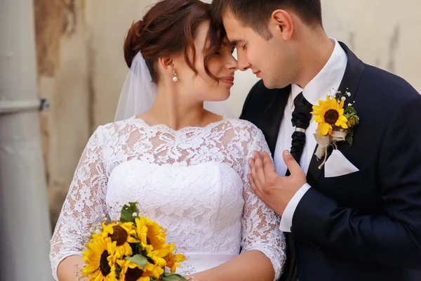 Bröllopsbrud och brudgum — Stockfoto