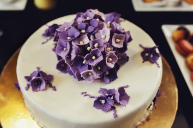 Güzel düğün pasta ve kek dekorasyonu