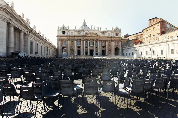 Sillas en la zona del Vaticano — Foto de Stock