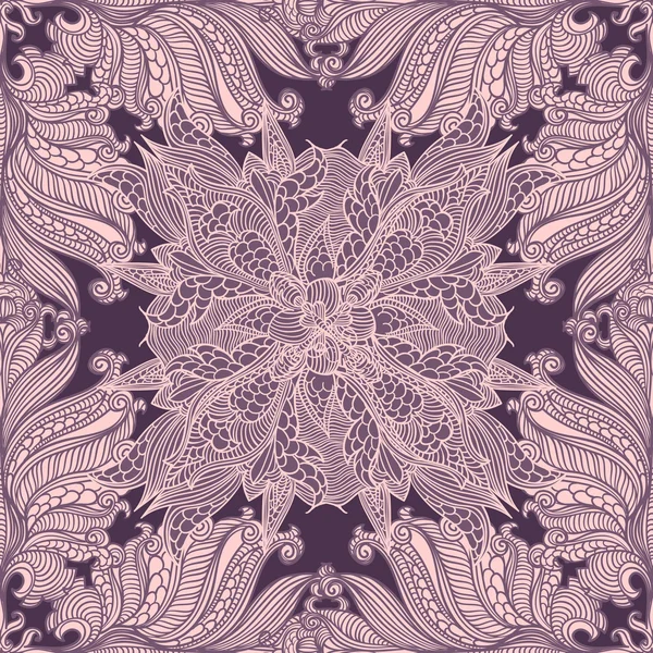 Vintage barroco colorido encaje sin costuras patrón alas de mariposa vintage. Adorno de damasco floral vectorial para boda. Ideal para guardar la fecha, día de la madre, día de San Valentín, tarjetas de cumpleaños, invitaciones . — Vector de stock