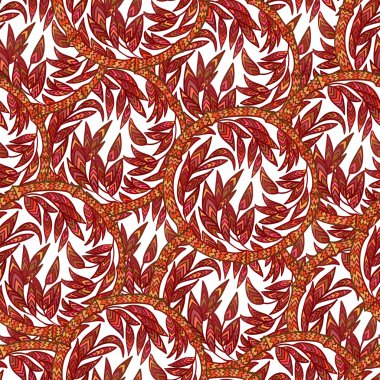 renkli seamless modeli çiçek geometrik Afrika daireler bambu