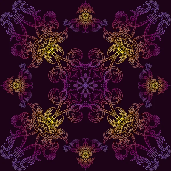 Diseño colorido floral inconsútil del ornamento árabe islámico — Vector de stock