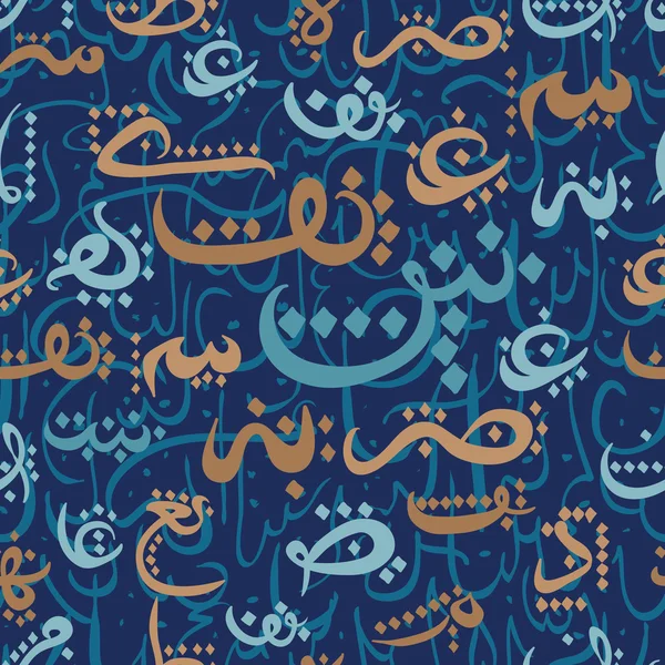 Naadloze patroon sieraad Arabische kalligrafie van tekst eid mubarak concept voor islamitische gemeenschap festival eid al fitr(eid mubarak) — Stockvector