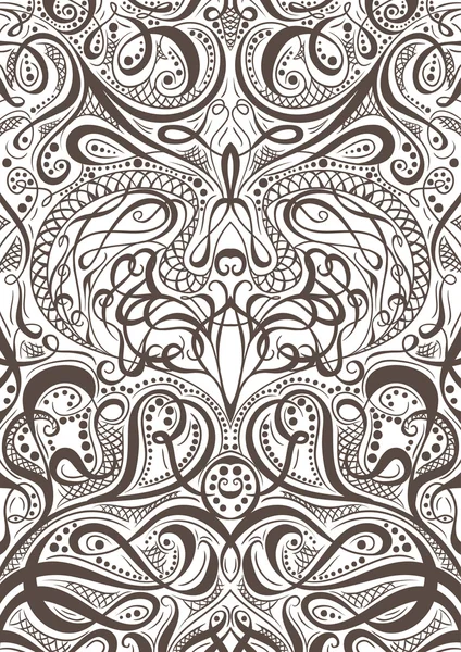 Padrão de ornamento tampa jogando cartões ou livro com elementos decorativos caligráficos background.Vintage mão floral desenhado illustration.Arabic Motif.Retro banner, convite, cartão de casamento, reserva de sucata . —  Vetores de Stock