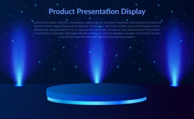 3d silindir podyum sahne ürün görüntüsü arkaplan neon ışıklı lamba