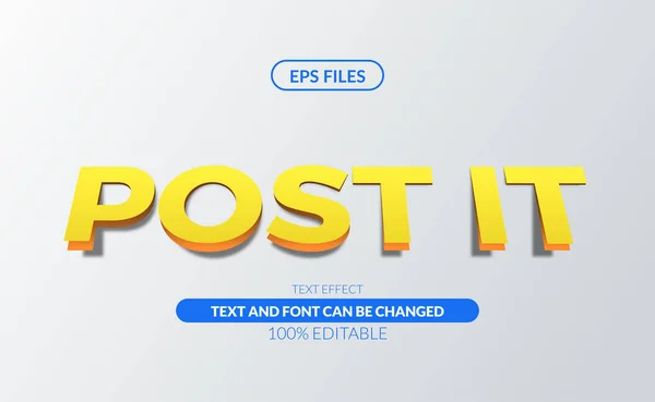 Papier Modifiable Post Important Effet Texte Modifiable Eps Vecteur Fichier — Image vectorielle