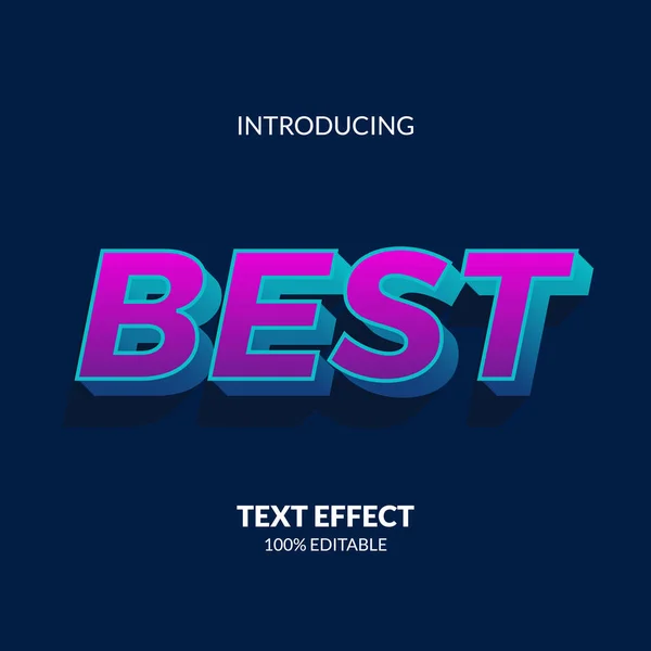 Bright Modern Gradient Neon Color Editable Text Effect Adobe Illustrator — Stock Vector