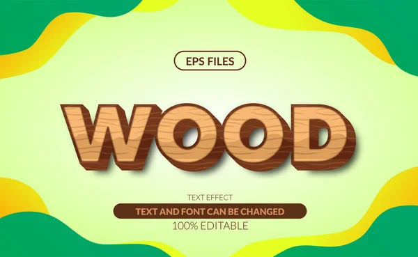 Texture Bois Effet Texte Modifiable Fichier Vectoriel Eps Adapté Élément — Image vectorielle