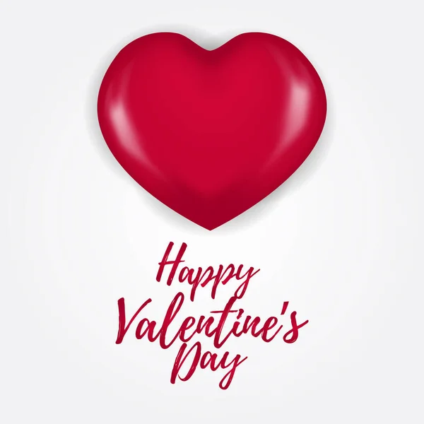 Blahopřání Šablona Sociálních Médií Pro Valentýna Velkým Srdce Tvaru Ilustrace — Stockový vektor