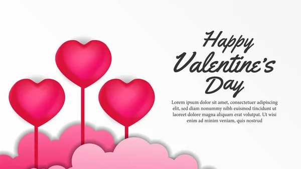 Sweet Candy Roze Hart Vorm Illustratie Voor Valentijnsdag Poster Banner — Stockvector