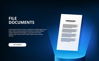 Bilgi ticareti veri arşivi için mavi ışık teknolojisine sahip 3d silindir podyumlu 3d dosya kağıdı