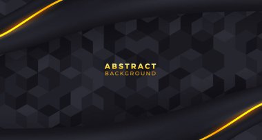 Fayans desenli geometri, ipek ve altın çizgili soyut lüks arka plan kraliyet