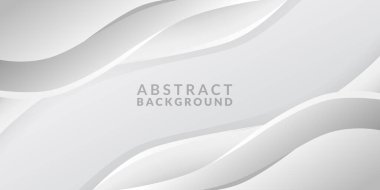 Akış eğrisi dalgası zarif lüks beyaz arka plan modern soyut dijital minimalizm