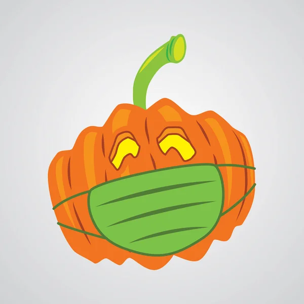 Citrouille Pour Halloween Citrouille Caractère Halloween Vecteur — Image vectorielle