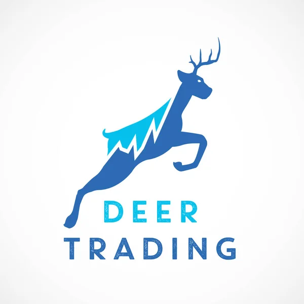 Ticari Logo Vektörü, Geyik Ticaret logosu, Forex Logosu.