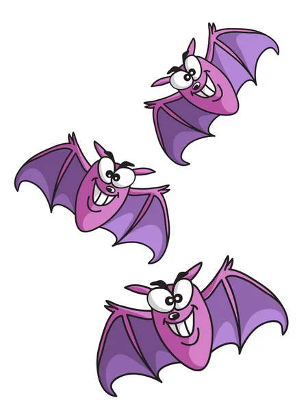 Chauve-souris dessin animé mignon — Image vectorielle