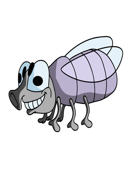 Mosca lindo poco de dibujos animados — Vector de stock