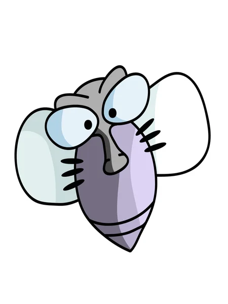 Fly cute little cartoon — Stock Vector
