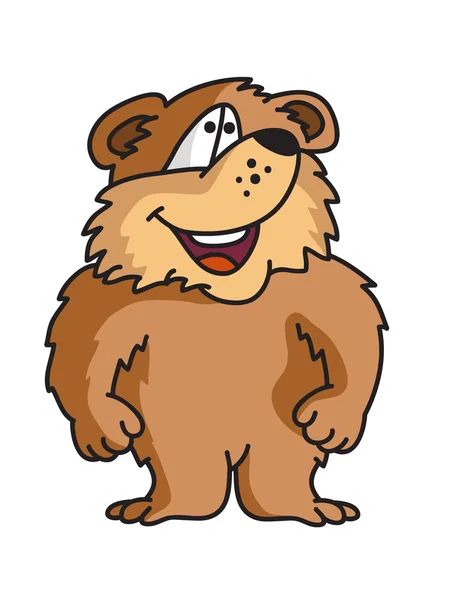Bonito oso de dibujos animados — Archivo Imágenes Vectoriales