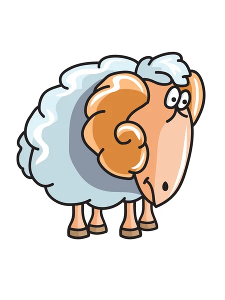 Bonito carneiro dos desenhos animados —  Vetores de Stock