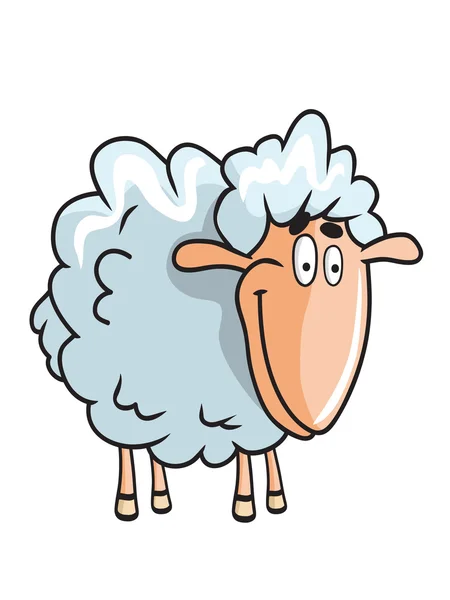 Εικονογράφηση πρόβατα το στυλ κινούμενα σχέδια — Διανυσματικό Αρχείο