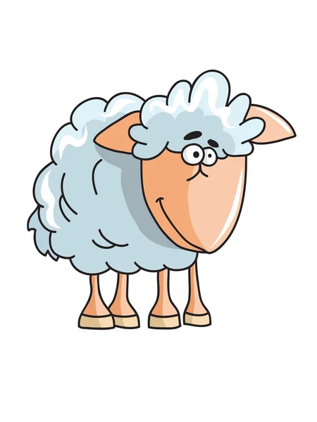 Illustration Moutons en style dessin animé — Image vectorielle