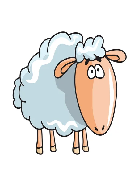 Illustration Moutons en style dessin animé — Image vectorielle