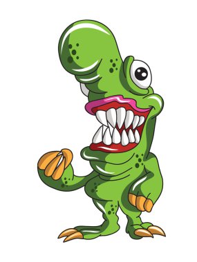 sevimli çizgi canavar