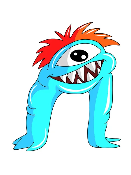 Personnages mignons monstre dessin animé — Image vectorielle