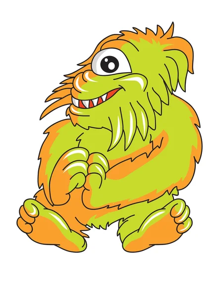 Niedliche Charaktere Cartoon Monster — Stockvektor