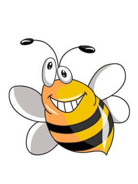 Şirin Arı cartoon şekil uçan