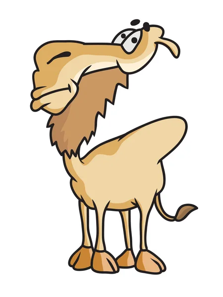 Illustration de drôles de chameau mignon — Image vectorielle