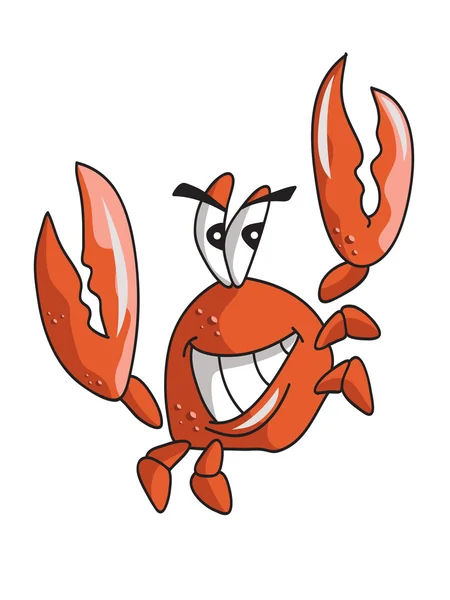 Cute crab cartoon — Stock Vector