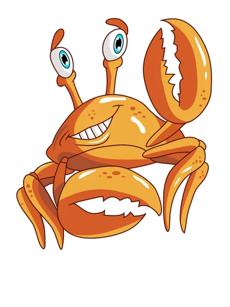 Niedliche Krabben-Karikatur — Stockvektor