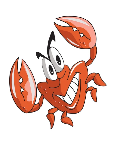 Cute crab cartoon — Stock Vector