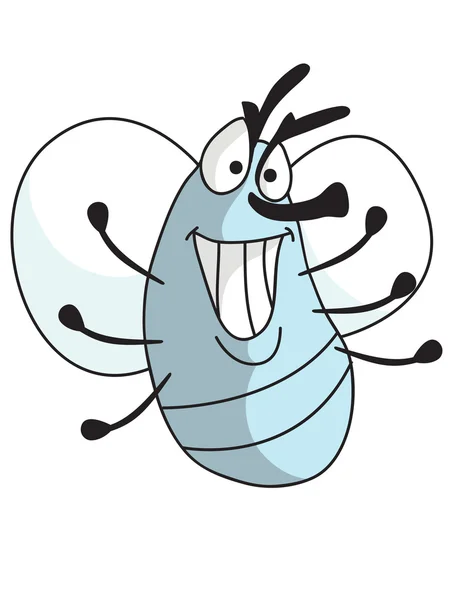 Illustration von niedlichen Cartoon-Fliege — Stockvektor
