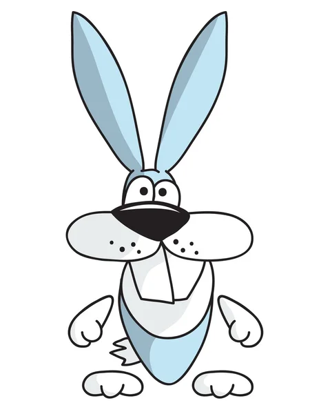 可爱的卡通搞笑兔子 — 图库矢量图片