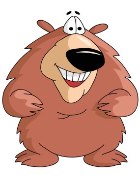 çizgi film Character.Vector illüstrasyon ayı